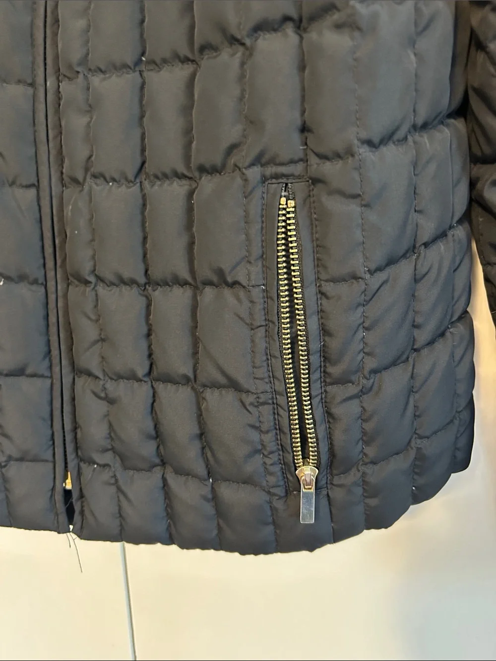 J. Crew Black Quilted Snowcap Puffer Jacket